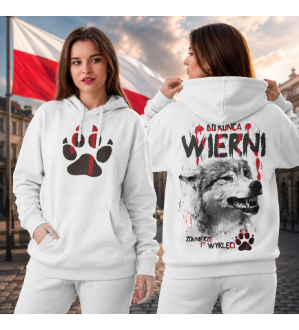 Damska bluza z kapturem DO KOŃCA WIERNI